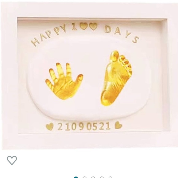 Baby handprints kit NWT clay and gold paint included - Picture 1 of 3